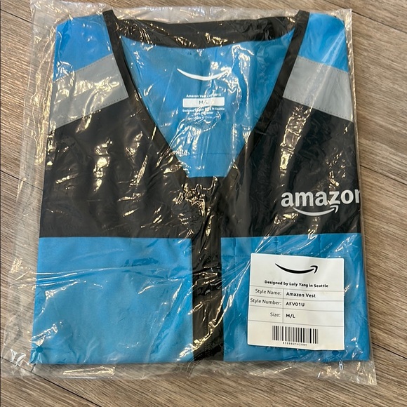 Amazon DSP / Flex Delivery Driver reflective Blue Safety Vest M /L - Picture 1 of 7